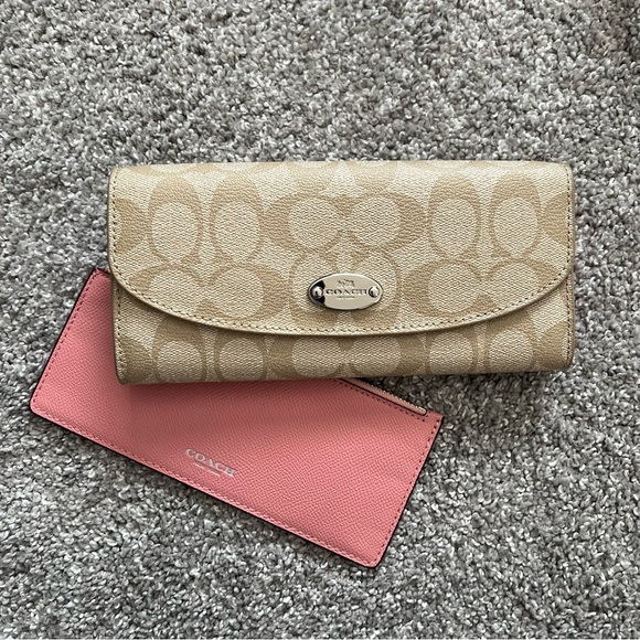 Coach wallet 2 in 1 NWT light khaki pink - Picture 16 of 16